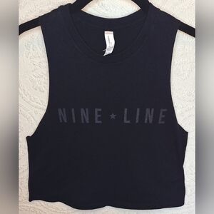 Nine Line Apparel Bella Canvas Black Graphic Muscle Tee- S